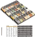 Gewürzregal Schubladen Organizer 28 Gläser 386 Etiketten