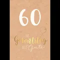 Zahlengeburtstag - 60. Geburtstag - Glückwunschkarte im Format 11,5 x 17 cm mit