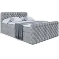 Altdecor Boxspringbett, Grau, Holzwerkstoff, Höhe ca. 20 cm, 160x200 cm, Schlafzimmer, Betten, Boxspringbetten