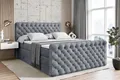ALTDECOR Boxspringbett BOXI8-Z KING (Multipocket-Matratze H4, H3 Matratze Bonellfederung, Topper, Kopfteil), Doppelbett mit Fußteil