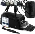 Be-Maxx Sporttasche Trainingstasche + Rucksack-Funktion schwarz 40L