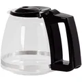 Melitta Enjoy Glas Ersatzkanne für Enjoy Filterkaffeemaschinen Typ 100201 und 1017-01/02, Schwarz