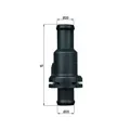 1x Thermostat, Kühlmittel MAHLE TH 5 80 passend für AUDI VW CUPRA