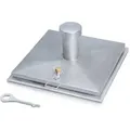Brunnenabdeckung Schachtmaß LW 1000x1000mm VA V2A m.Isolierung Zarges