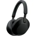 Sony WH-1000XM5 Over Ear Headset Bluetooth Stereo Schwarz High-Resolution Audio, Mikrofon-Rauschunterdrückung, Noise Cancelling Batterieladeanzeige, Headset,