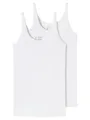 Schiesser Damen Tops | Organic Cotton | 2er Pack | 174389 (46, weiß)
