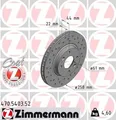 2x Bremsscheibe Zimmermann 470.5403.52 2 Bremsscheiben Vorderachse Vorne