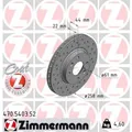 ZIMMERMANN 2x Bremsscheibe vorne Ø258 mm Innenbelüftet Gelocht für Dacia