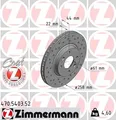 2X 470.5403.52 ZIMMERMANN Bremsscheibe für DACIA,RENAULT,SMART