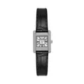 Emporio Armani Watch for Women, Quartz Movement and 31mm Case Size with Stainless Steel, Leather or Silicone Strap Bleischwarz, 20MM