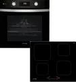 Privileg Backofen-Set BAKO Turn&Go Steam 600, mit 1-fach-Teleskopauszug, Hydrolyse, mit Dampffunktion und Induktion, Energieeffizienzklasse A+