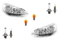 Johns, Scheinwerfer Halogen passend für Peugeot 308 09/07-04/11 Leuc. Satz Links Rechts