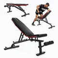 XTREXO Verstellbare Hantel-Bank | Multifunktions-Trainingsbank Verstellbar für Ganzkörper-Workout, Schrägbank für Zuhause bis zu 300 kg | Stahlkonstruktion | Krafttraining, Fitness | Schwarz | B100
