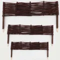 3 Beeteinfassungen aus Weide 20x100cm I Beetbegrenzung /Weidenzaun zur Beetumrandung Rasenkante