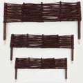 3 Beeteinfassungen aus Weide 20x100cm I Beetbegrenzung /Weidenzaun zur Beetumran...