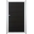 GroJaViento Zauntor Anthrazitgrau 100x180 cm Rahmen: Silber