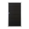GrojaViento BPC Universal Tor Anthrazitgrau - Rahmen silber EV1 100x180cm 4250260969180