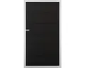 Einzeltor GroJa Novara vormontiert ohne Pfosten Rahmen silber 100 x 180 cm anthr