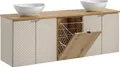 Doppelwaschtisch 160cm Manoa, Kaschmir - Holzoptik