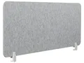 Schreibtisch Trennwand Akustik Polster hellgrau 160 x 50 cm Schallschutz Split