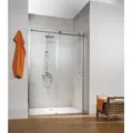Duschtür in Nische mit Gleittür/Schiebetür SCHULTE MasterClass ExpressPlus 120 cm Profil chrom Klarglas schmutzabweisend