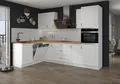 Landhaus Küche Stilo Weiß 170x285cm Küchenzeile Einbauküche Eckküche Winkelküche