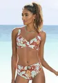 Bügel-Bikini-Top "Suva", mit breiten Trägern, Gr. 38 - Cup C, rostrot-bedruckt Cup C