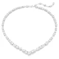 Swarovski Mesmera Halskette, Rhodinierte Damenhalskette mit Strahlenden Swarovski Kristallen