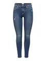 ONLY Damen Onlwauw Life Mid Skinny Bj114-3 Noos Hose, Medium Blue, S / 30L EU