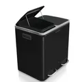 Karat Tretmülleimer Felix Trennsystem Schwarz 2 x 30 Liter (60 Liter)