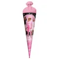 Roth Schultüte Barbie, 70cm, rund, mit Rot(h)-Spitze und rosa Filzverschluss