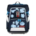 Step by Step Sticker-Set für Schulranzen blau Aufkleber Sichtbarkeit leuchtend