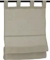 Kutti Raffrollo "Metis Leinen" Gr. 1, beige (natur), 140cm, einseitig verschiebbar, Schlaufen, 45cm