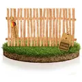 BooGardi Staketenzaun Bauernzaun · Gartenzaun · Lattenzaun Haselnuss in 144 Größen, (Zaunelement 60 cm hoch x 120 cm breit (Lattenabstand 5-6 cm), Bausatz Haselnusszaun · Holzzaun · Zaunelemente · Holz · Zaun · Garten braun 120 cm x 60 cm