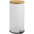 5five Simply Smart - Mülleimer Natureo, 30 L, Metall, Weiß - 5five Simple Smart