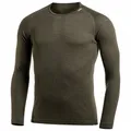 Woolpower - Lite Crewneck - Merinounterwäsche Gr S oliv/braun