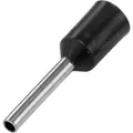 TRU COMPONENTS 1091287 Aderendhülse 1.5 mm² Teilisoliert Schwarz 100 St.