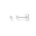 Thomas Sabo Einzel Ohrstecker weißer Stein klein silber 925 Sterling Silber H2147-051-14