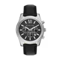 Michael Kors Reloj Lexington para Hombre, movimiento cronógrafo de cuarzo de 45 mm Con Correa de Acero inoxidable