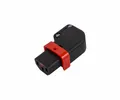 DINIC: IEC-Lock Stecker mit Verrieglung, montierbarer Steckverbinder (C13, Links gew., 1 Stück)