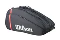 Wilson Racketbag Tour Bag 2025 (Schlägertasche, 2 Hauptfächer, Schuhfach) schwarz 12er