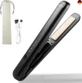 Mini Haarglätter, Mini Glätteisen, Lockenstab Mini, 2-In-1 Kabelloses G