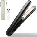 Mini Haarglätter, Mini Glätteisen, Lockenstab Mini, 2-In-1 Kabelloses G