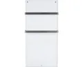 Infrarotheizung EUROM Sani 800 55 x 115 cm weiß 800 W mit Wi-Fi und 2 Handtuchha