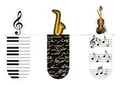 moses. 31122 Magnetlesezeichen Musik 3er Set, magnetisches Lesezeichen, charmant illustriert