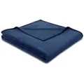 Biederlack Wohndecke Cotton Sense 150x200 cm | mitternacht - blau