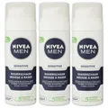 Nivea Men Sensitive 3 x 50 ml Rasierschaum Shaving Foam für empfindliche Haut Se