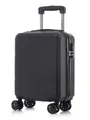 YONSLY Handgepäckkoffer Hartschalen-Reisekoffer Trolley Rollkoffer für Reisen von S bis XL, 4 Rollen, aus ABS und Aluminium, mit Zahlenschloss und weichem Gummigriff