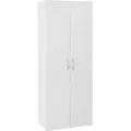 Schrank - Weiß - 70 x 185 x 40 cm - 5 Einlegeböden - Weiß