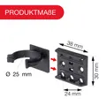 LouMaxx Sockelclips für Küchen Sockelblende - Küchensockel Befestigung inkl. Sch